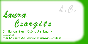 laura csorgits business card